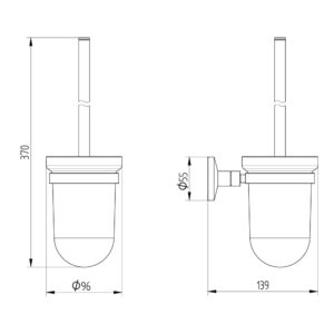Avenarius Serie 170 Toilettenbürstengarnitur