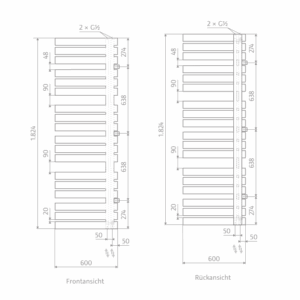HSK Yenga Raumteiler Designheizkörper