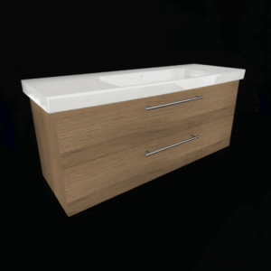 Kera.Time Badmöbel-Set 125 mit Flächenspiegel